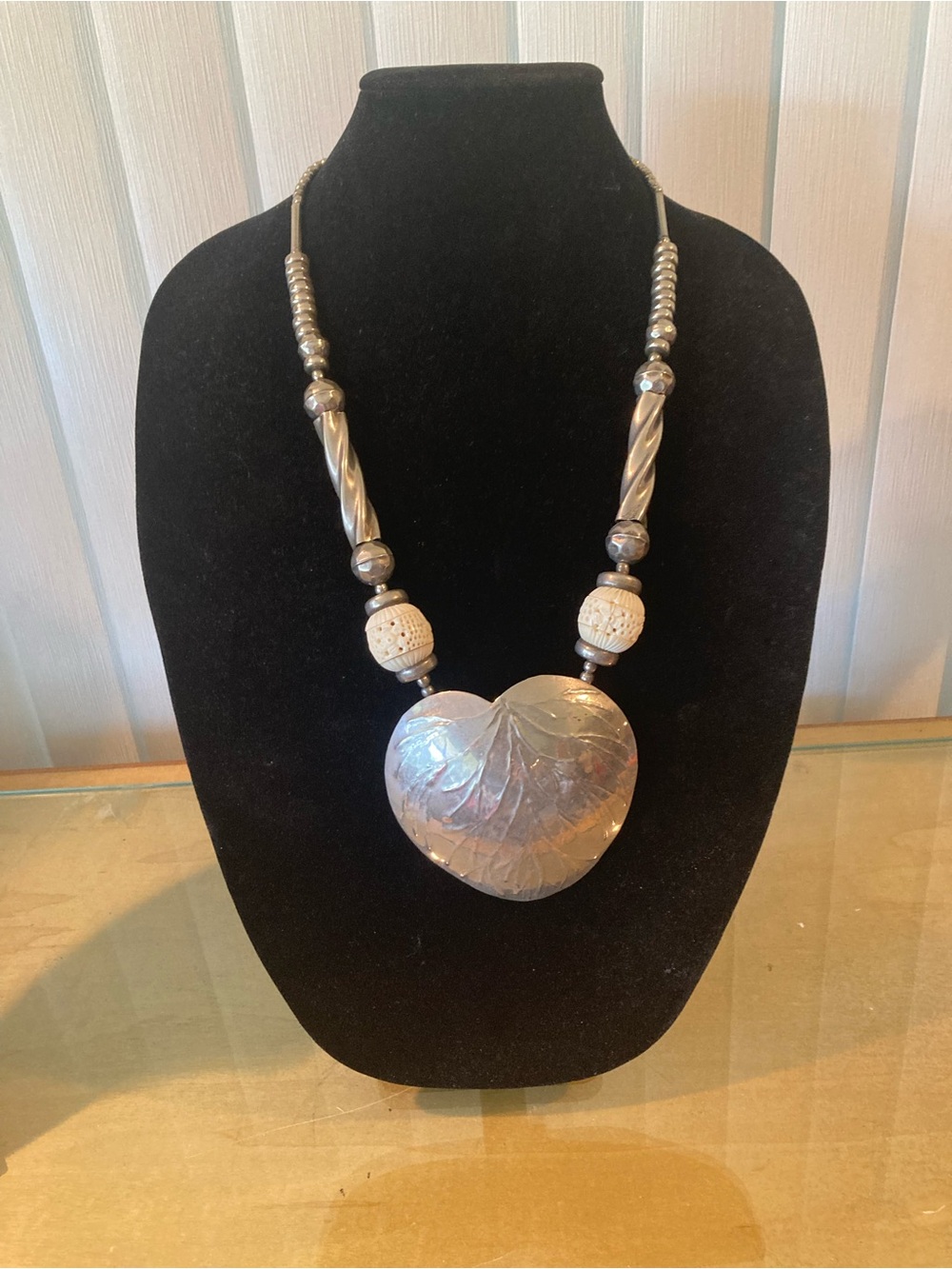 Large Heart Pendant Necklace